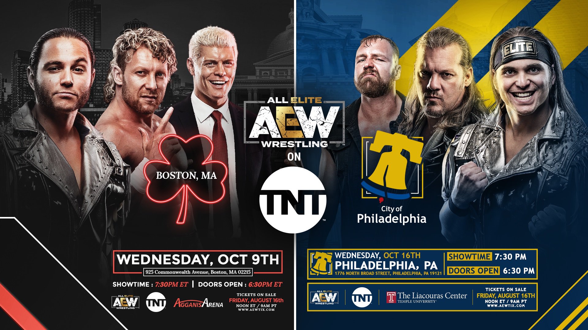 All Elite Wrestling to Launch on TNT Wednesdays in October