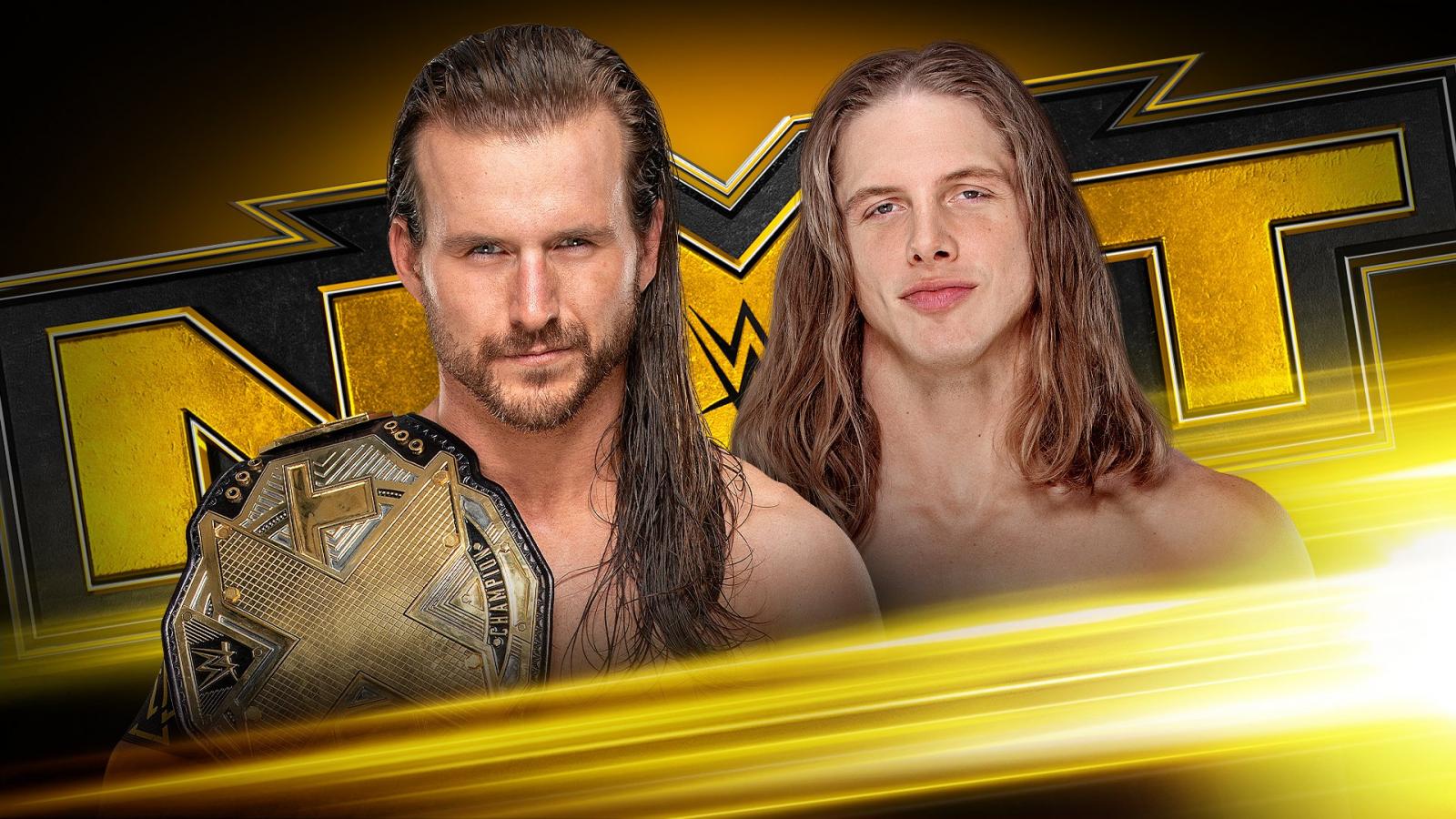 3 title match. WWE Adam Cole logo.