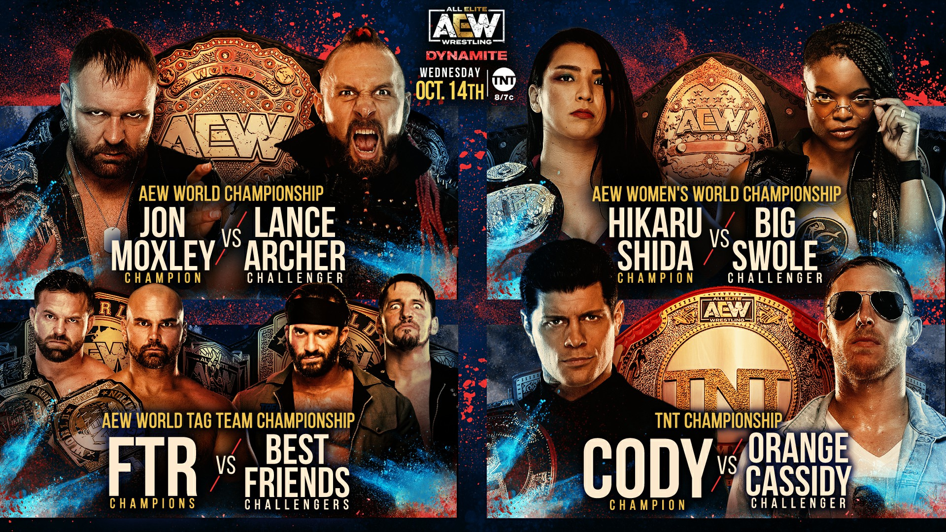 AEW Dynamite Results Oct. 14, 2020 Anniversary Show, 4 Title