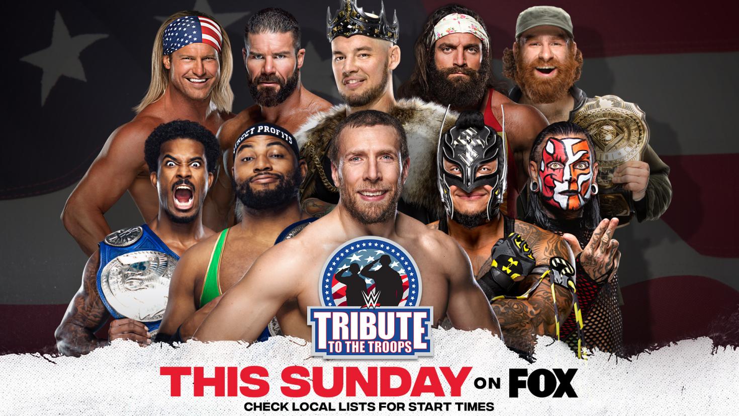 Three Matches Announced for Tribute to the Troops This Sunday TPWW