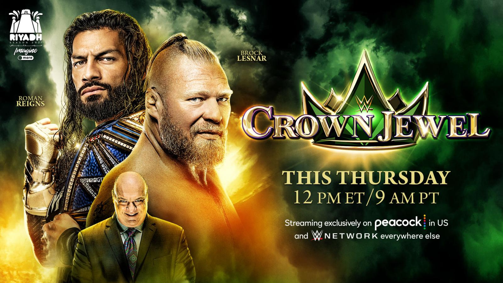 WWE Crown Jewel Results Oct. 21, 2021 Reigns vs. Lesnar TPWW