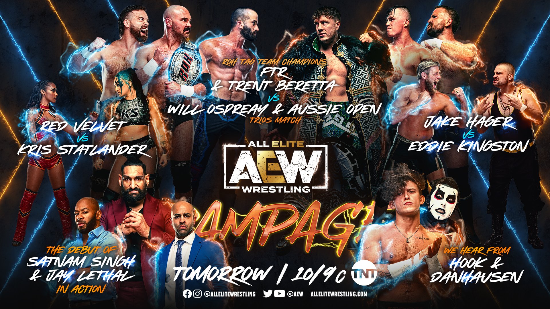 Two wrestlers ran over their opponent with a golf cart on AEW Dynamite 