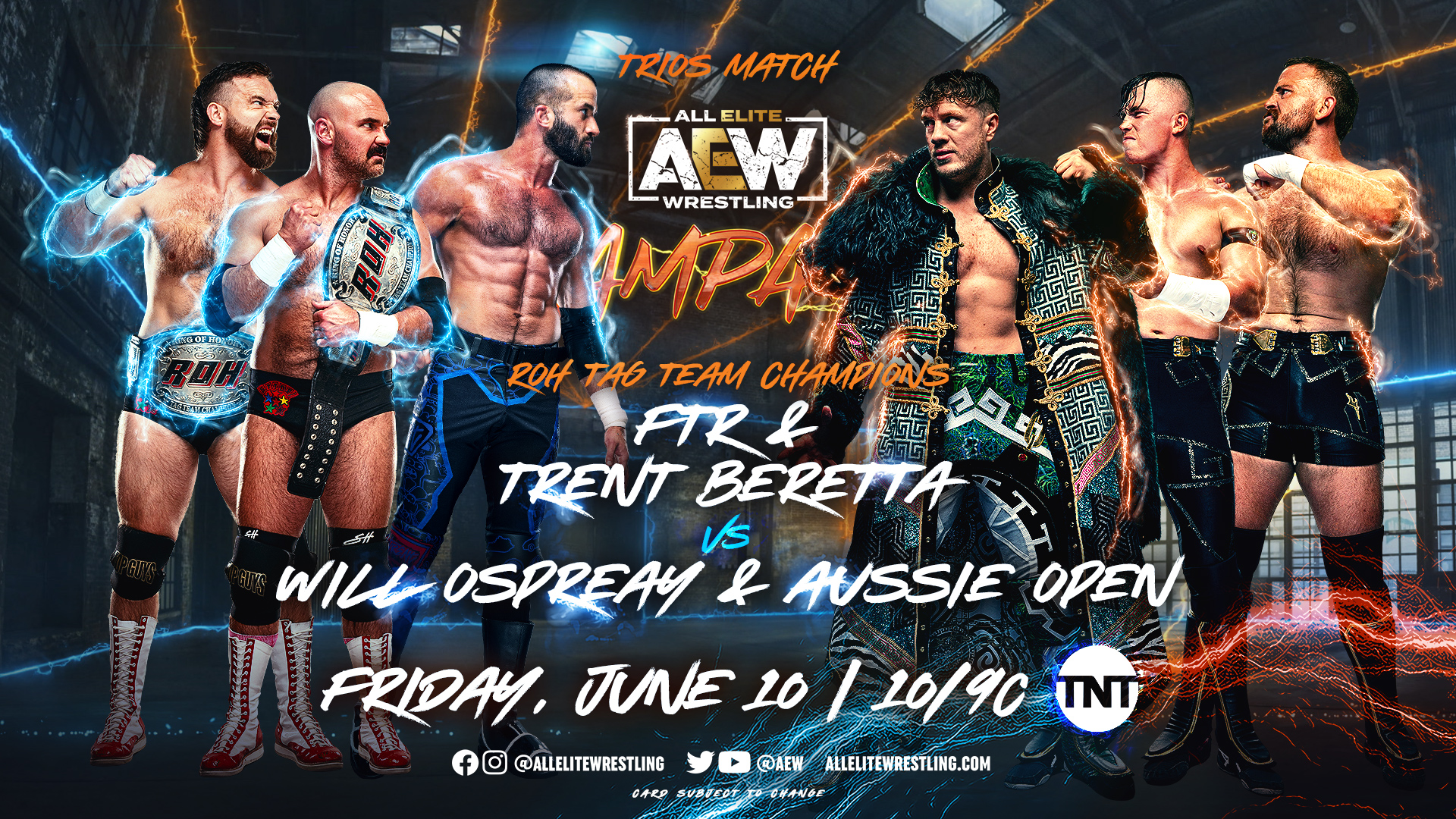 Two wrestlers ran over their opponent with a golf cart on AEW Dynamite 