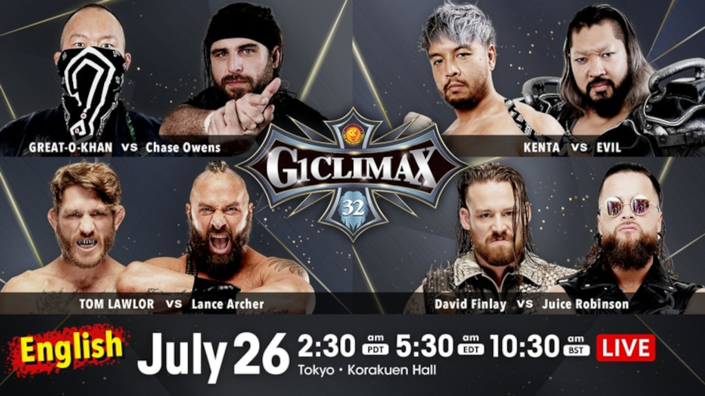 NJPW G1 Climax 2022 Night 6 Results, Night 7 Card, Updated Standings TPWW