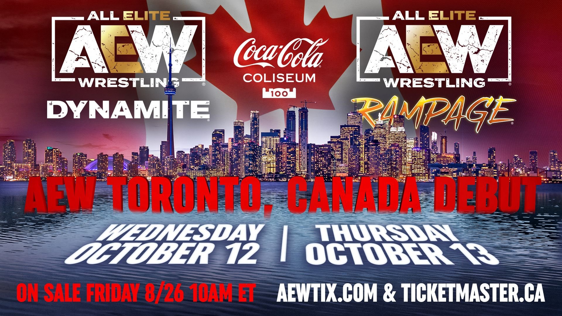 AEW Announces Debut in Canada in October TPWW