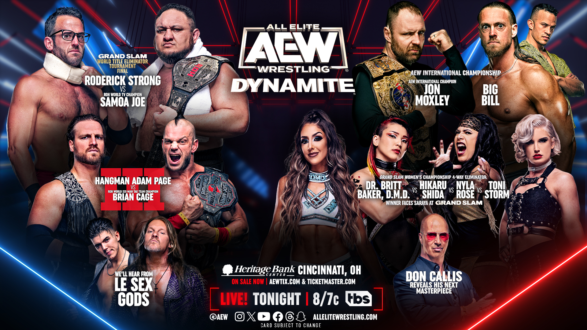 AEW Collision & Battle of the Belts X Notes: Results, Jericho & HOOK  Meeting for 4/17 Dynamite, Ladder Match for AEW Tag Titles & International  Title Match Set for Dynasty, 4/17 Dynamite