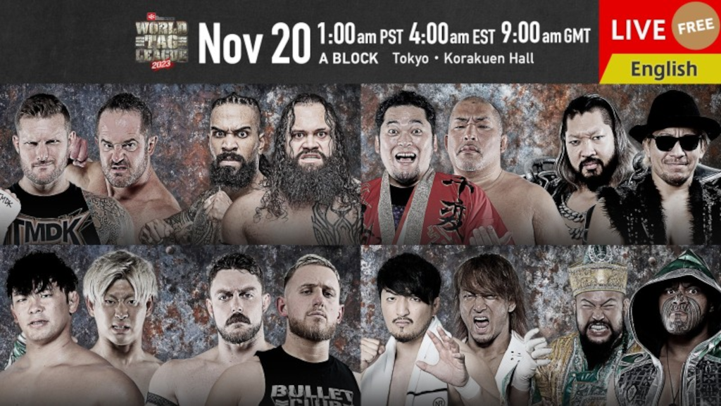 NJPW World Tag League 2023 Night 1 Results, Night 2 Card, Updated