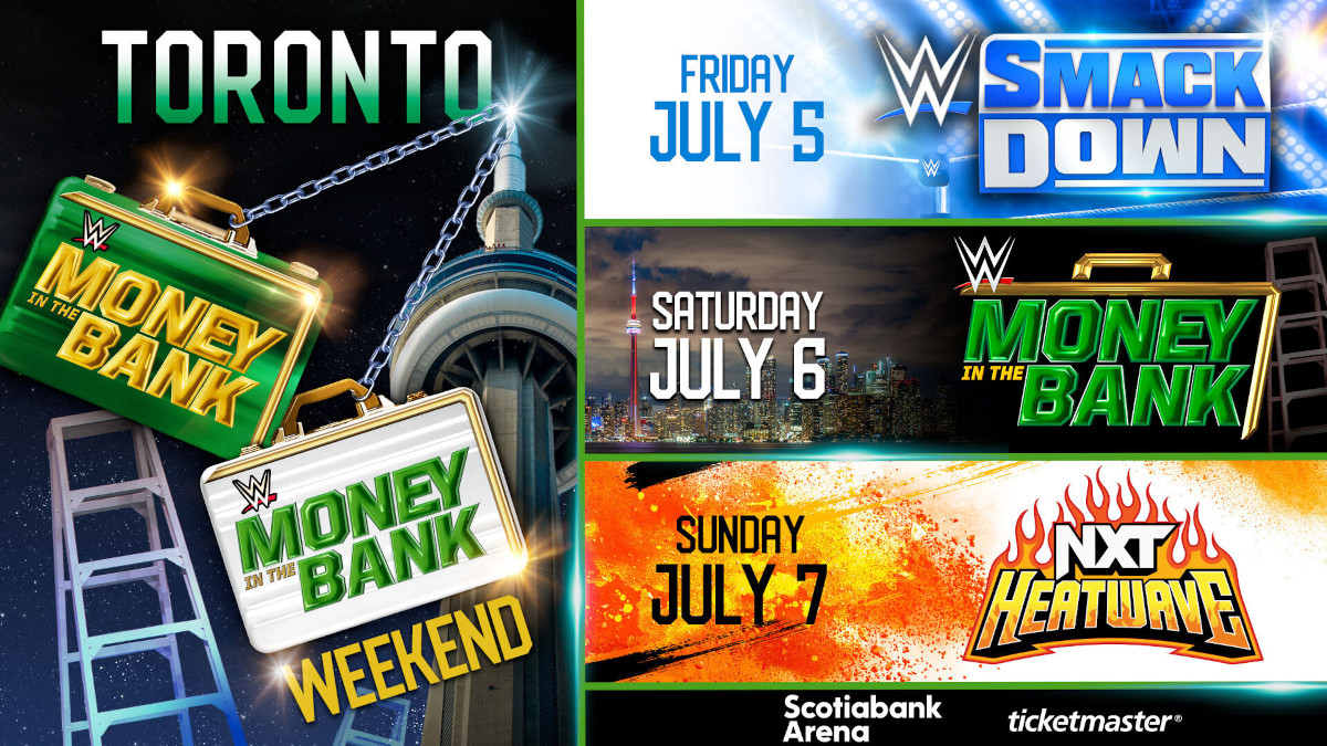 WWE Money in the Bank 2024 & NXT Heatwave 2024 Announced for This July