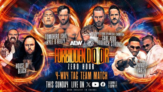Four-way Tag Team Match Announced for Zero Hour Pre-show for AEW x NJPW Forbidden Door 2024