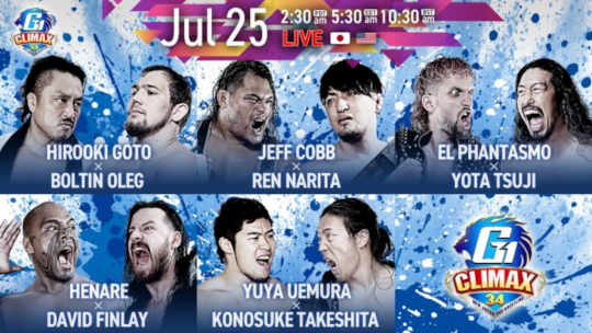 NJPW G1 Climax 2024 Night 4 Results, Night 5 Card, Updated Standings