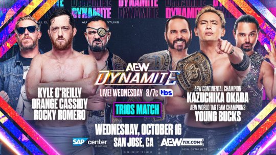 The Conglomeration vs. The Conglomeration Trios Match Set for 10/16 AEW Dynamite Show