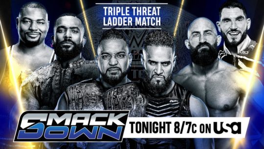 WWE SmackDown Results – Oct. 4, 2024 - Street Profits vs. DIY vs. The Bloodline WWE Tag Titles Triple Threat Ladder Match