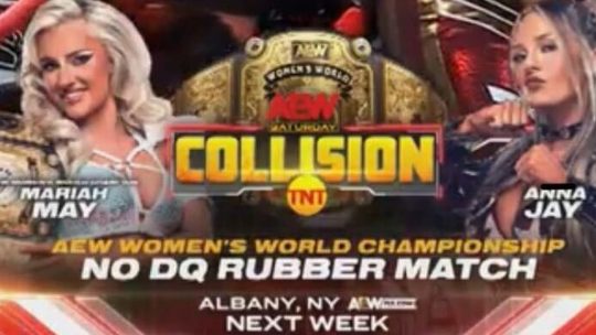 AEW: Anna Jay vs. Mariah May No DQ for AEW Women's Title Set for 11/16 Collision, Tony Khan on Never Considered Adding Injury Clause to Darby Allin's Contract, All In: Texas Kickoff Party