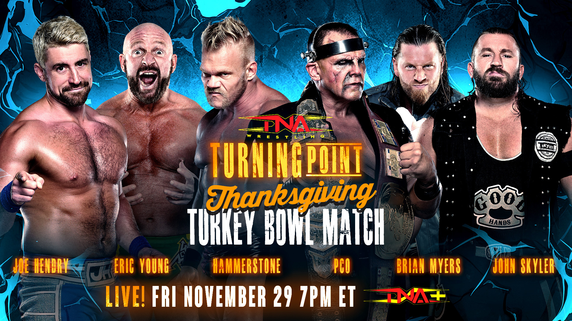 Various Thanksgiving Turkey Bowl & TNA Knockouts World Title Matches