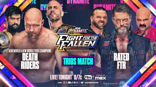 AEW Dynamite Fight for the Fallen 2025 Results - MAX Simulcast Premiere Show, Jeff Jarrett's "Big" Announcement, Death Riders vs. Rated FTR